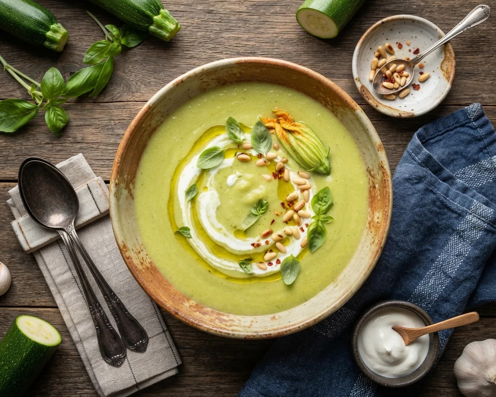 Soupe de courgettes