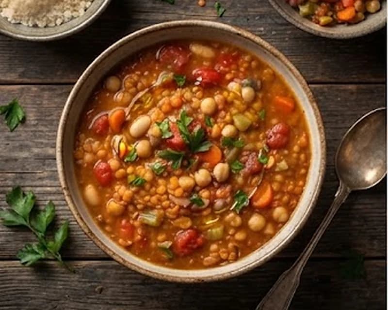 Soupe marocaine aux lentilles