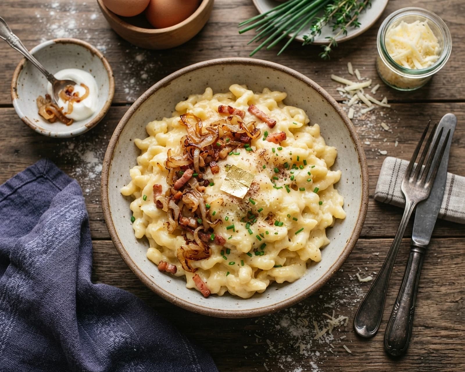Pâtes alsaciennes à la crème
