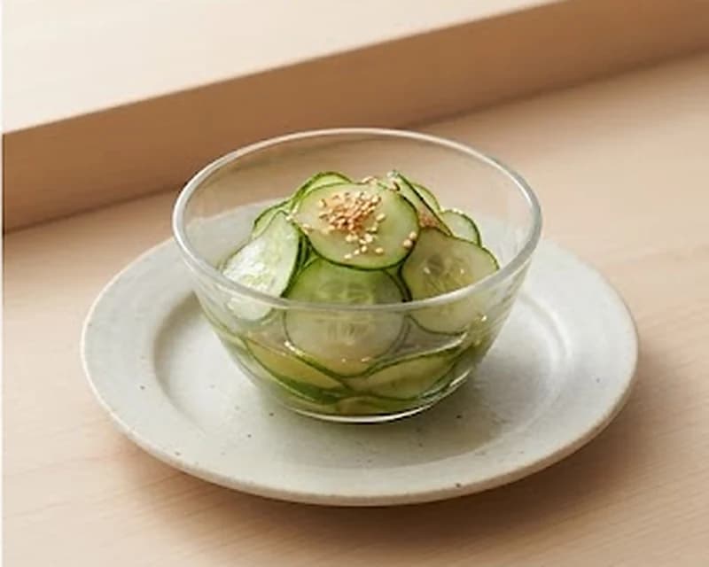 Salade japonaise de concombre vinaigré