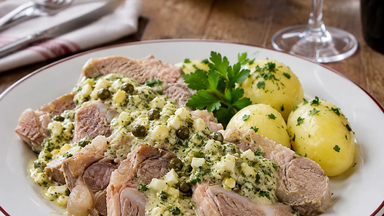 Tête de veau sauce gribiche