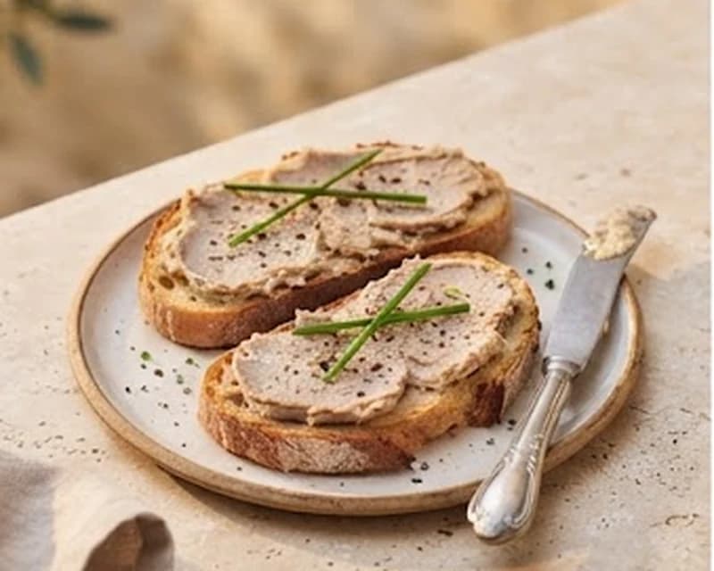 Toast de rillettes d'oie