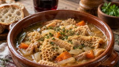 Découvrir la recette Tripes à la mode de Caen