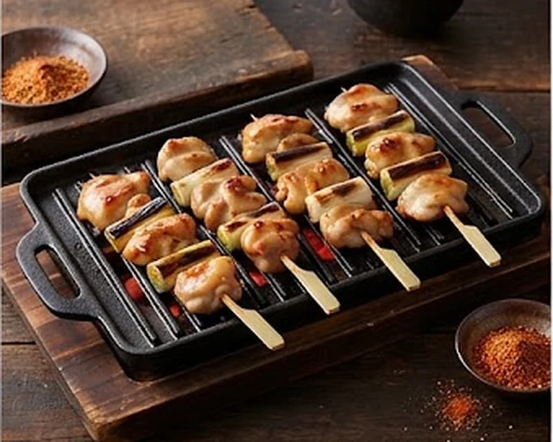 Brochettes japonaises de poulet