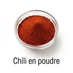 Ingrédient : chili en poudre