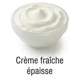 Ingrédient : crème fraîche épaisse ou de crème aigre