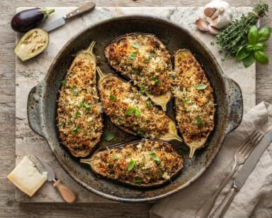 Découvrir la recette Aubergines à la bonifacienne