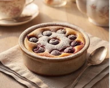 Découvrir la recette Clafoutis aux cerises