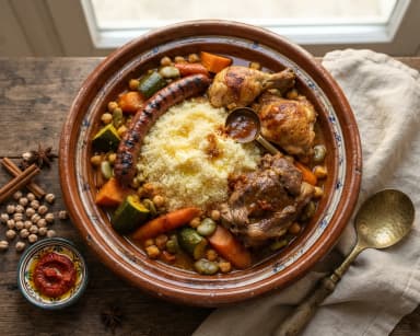 Découvrir la recette Couscous royal
