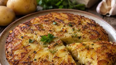 Découvrir la recette Galette de pommes de terre ardéchoise