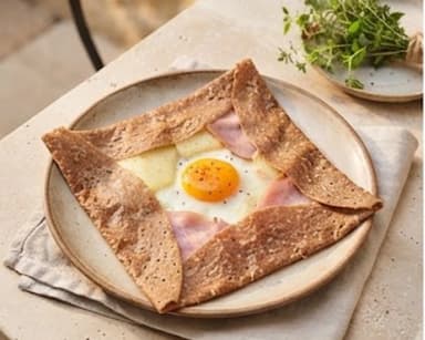 Découvrir la recette Galette de sarrasin complète