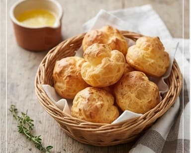 Découvrir la recette Gougères bourguignonnes