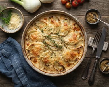 Découvrir la recette Gratin de fenouil