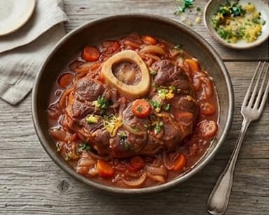 Découvrir la recette Jarret de veau à la milanaise
