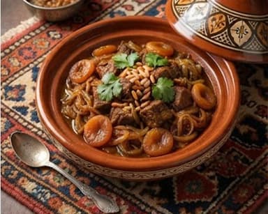 Découvrir la recette Tajine d’agneau marocain aux abricots