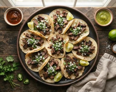 Découvrir la recette Tacos mexicains au bœuf grillé
