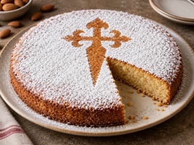 Découvrir la recette Gâteau espagnol aux amandes de Saint-Jacques