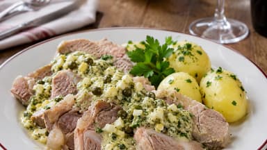 Découvrir la recette Tête de veau sauce gribiche