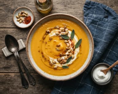 Découvrir la recette Velouté de butternut