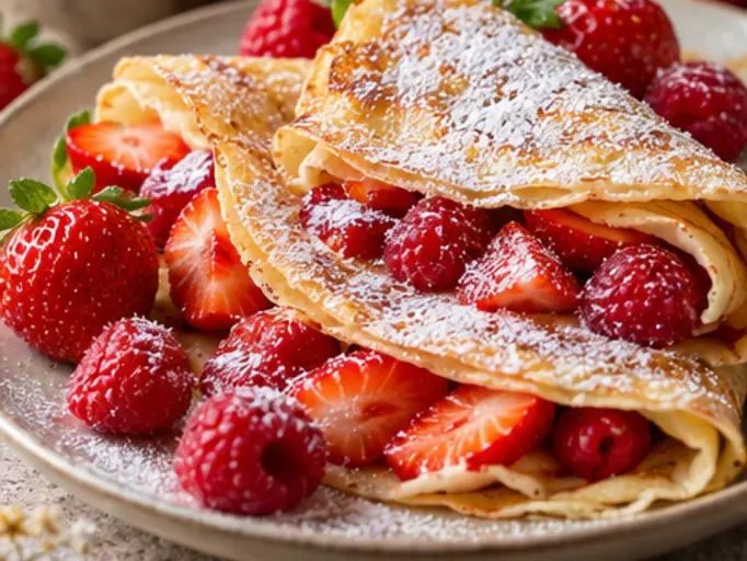 Crêpes aux fruits