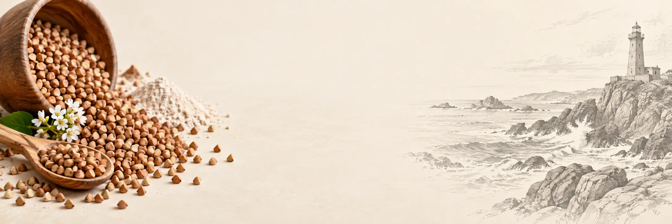 Sarrasin et phare breton