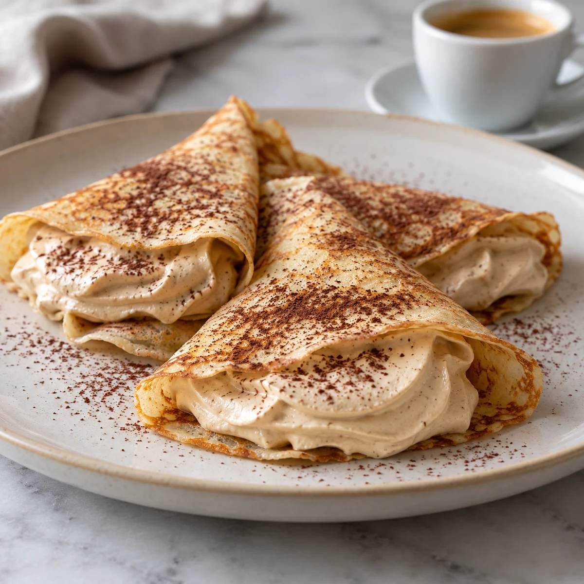 Crêpes moka au mascarpone