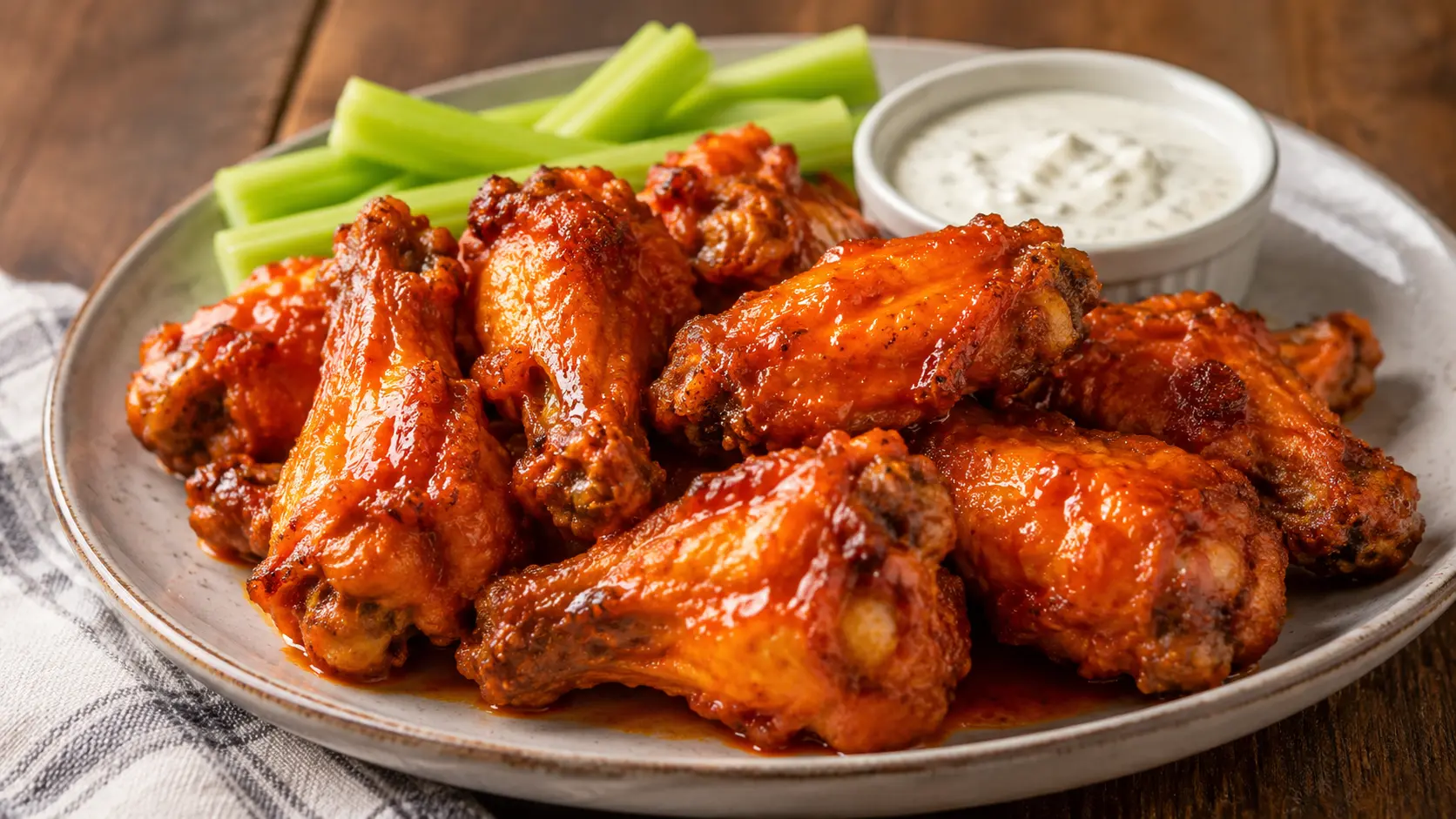 Ailes de poulet sauce Buffalo
