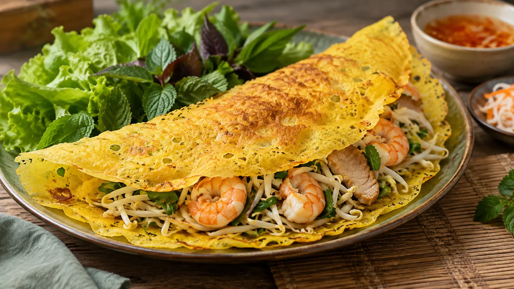 Crêpe vietnamienne croustillante