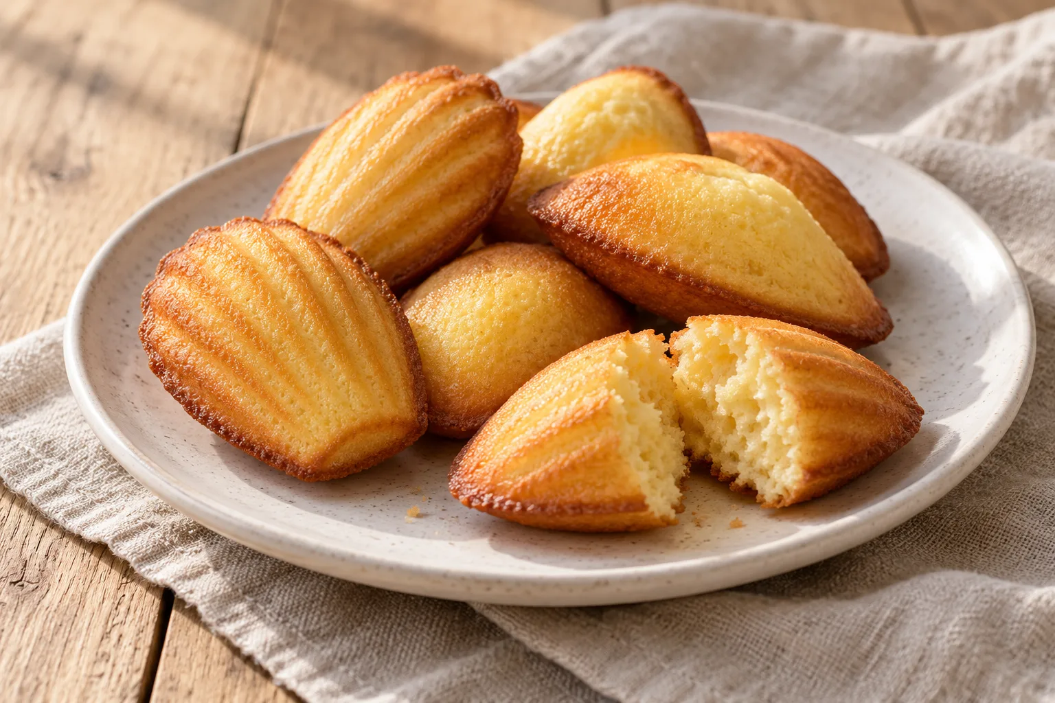 Madeleines au citron