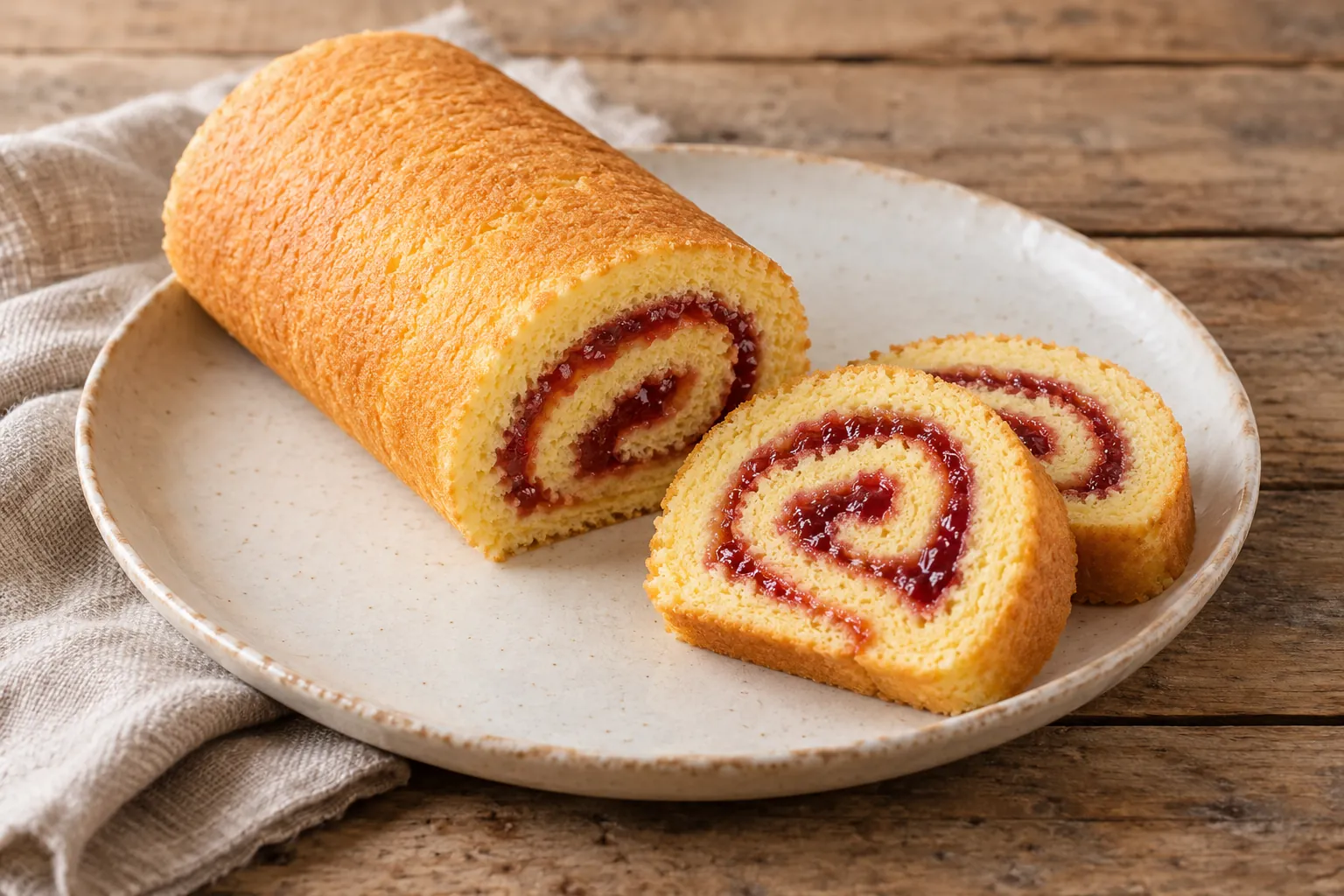 Gâteau roulé à la confiture