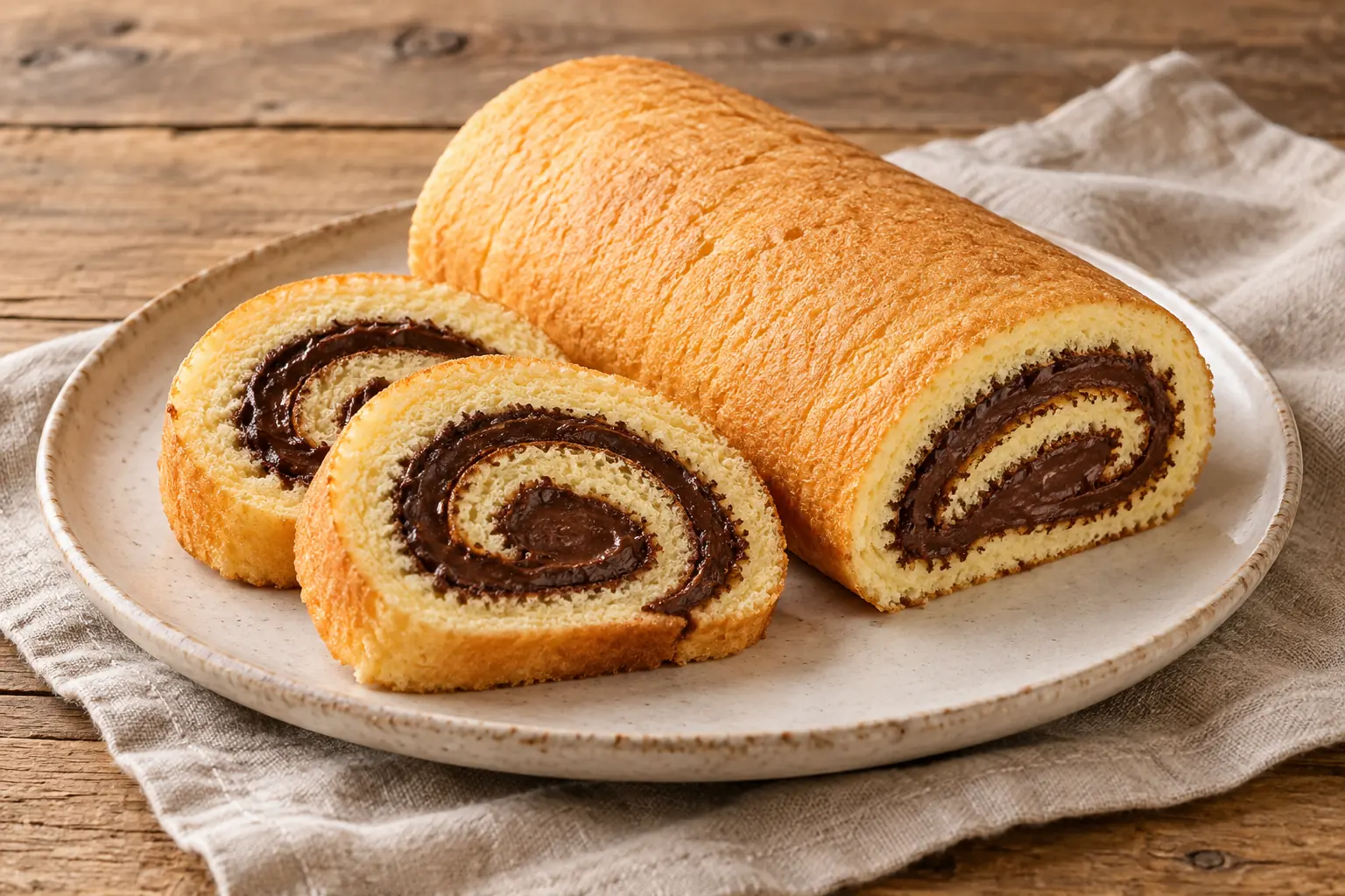 Gâteau roulé au chocolat