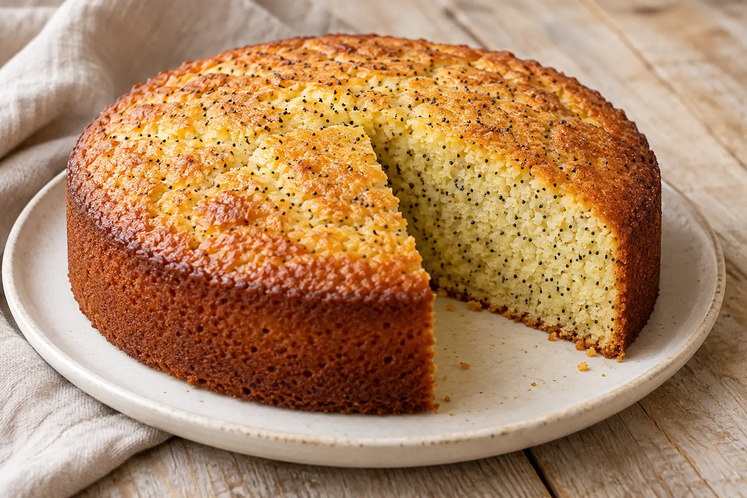 Gâteau au citron et pavot