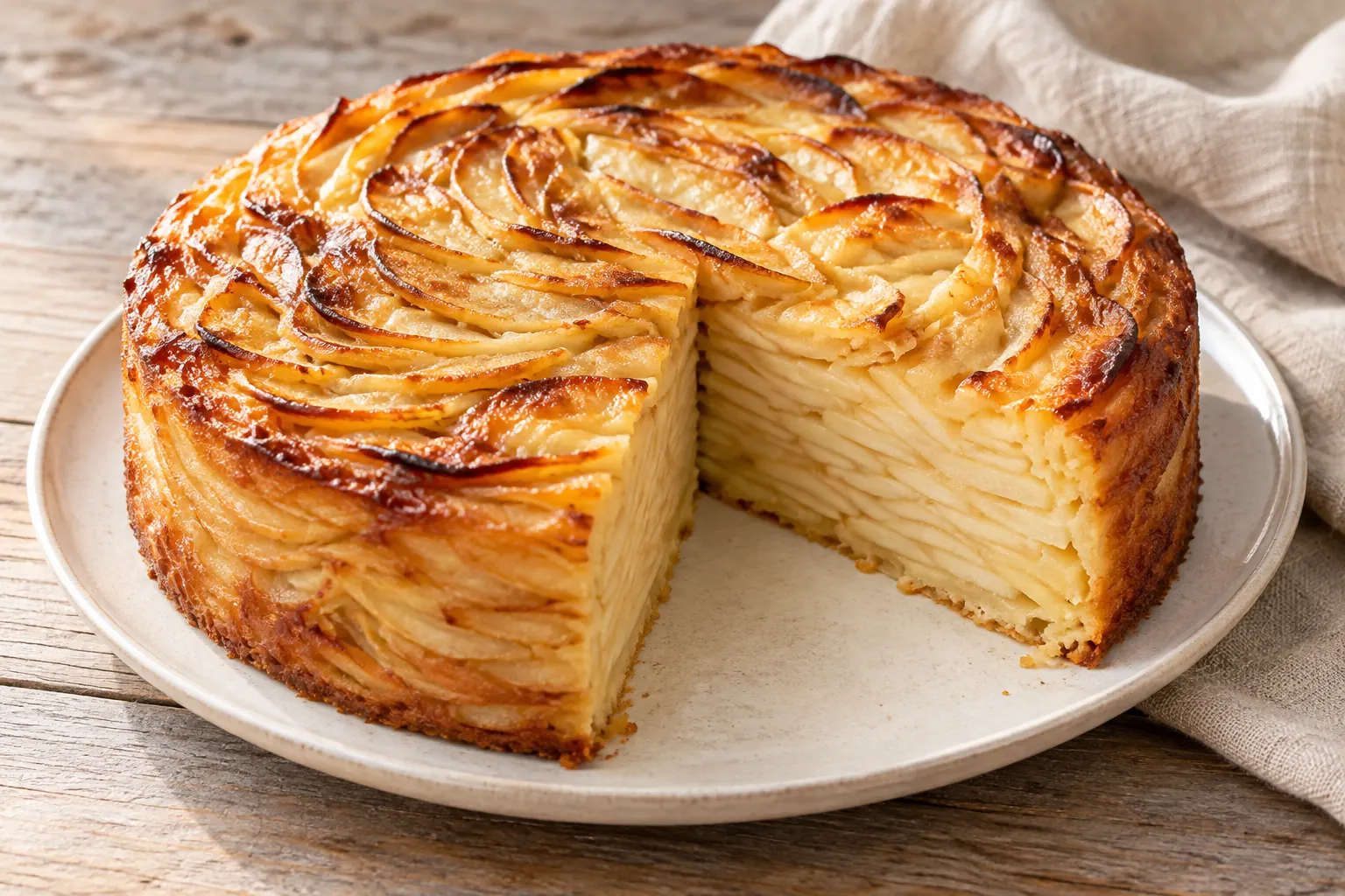 Gâteau invisible aux pommes