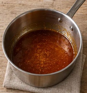 Gâteau renversé à l’ananas : cuire le caramel sans remuer — Caramel ambré, sans couleur noire.