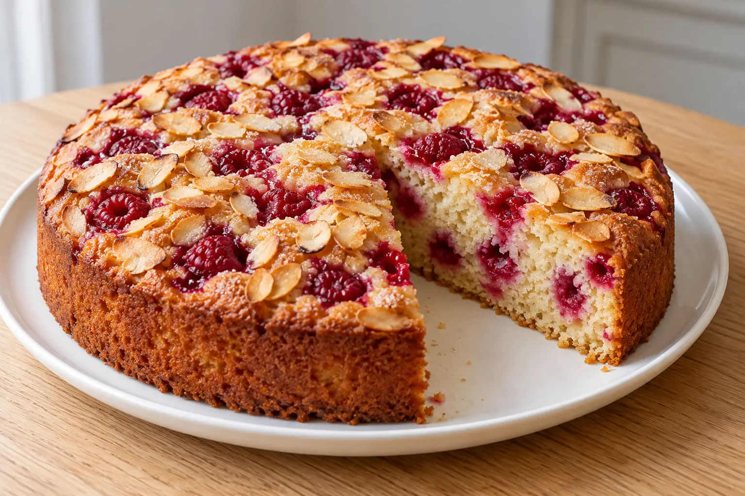 Gâteau aux framboises