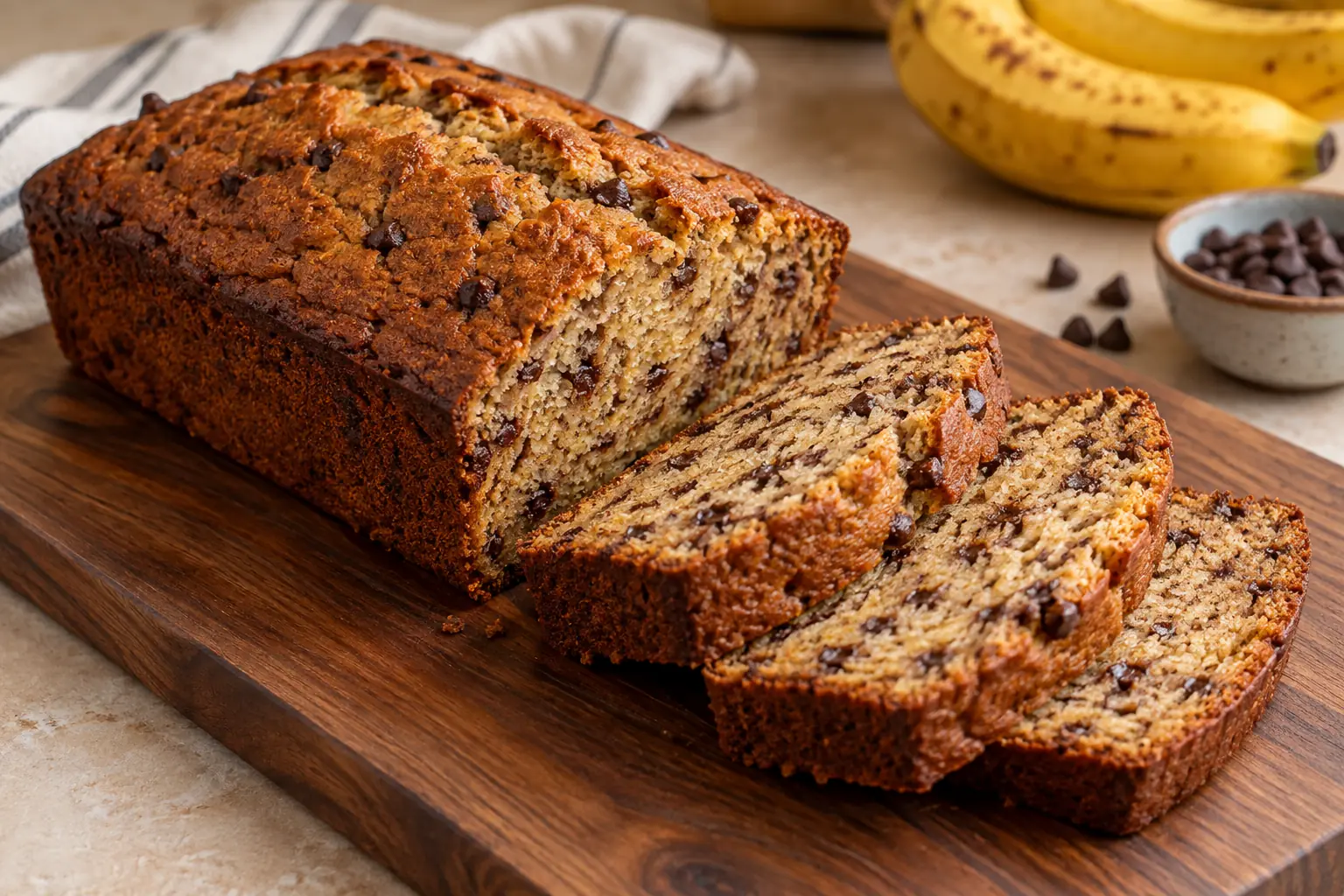 Cake à la banane et chocolat