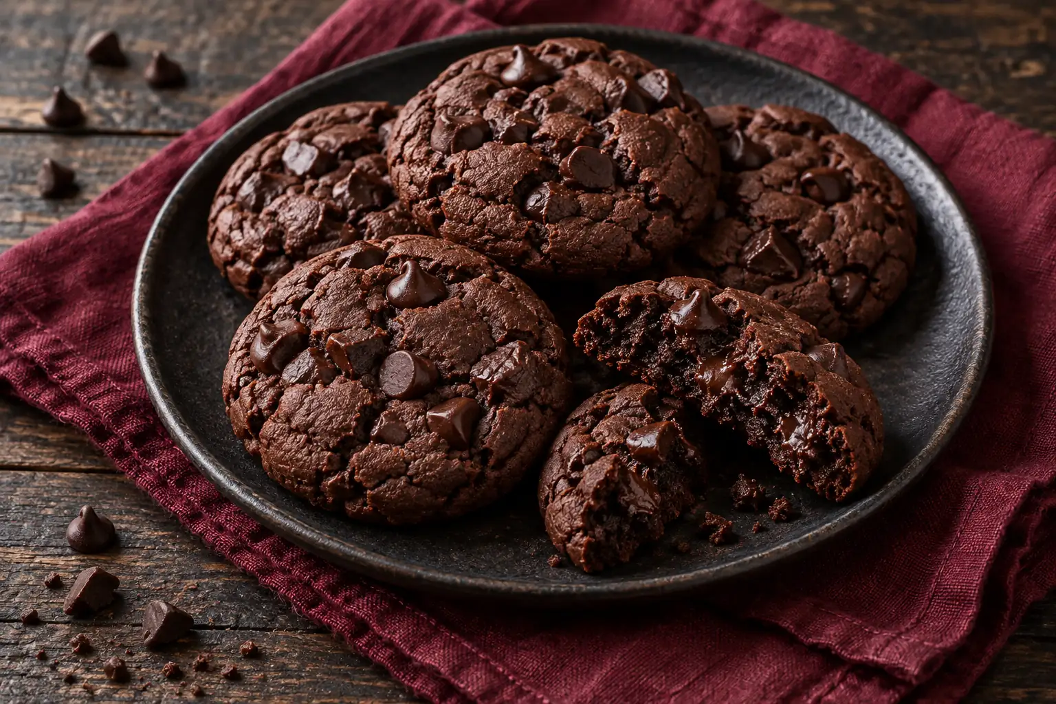 Cookies double chocolat