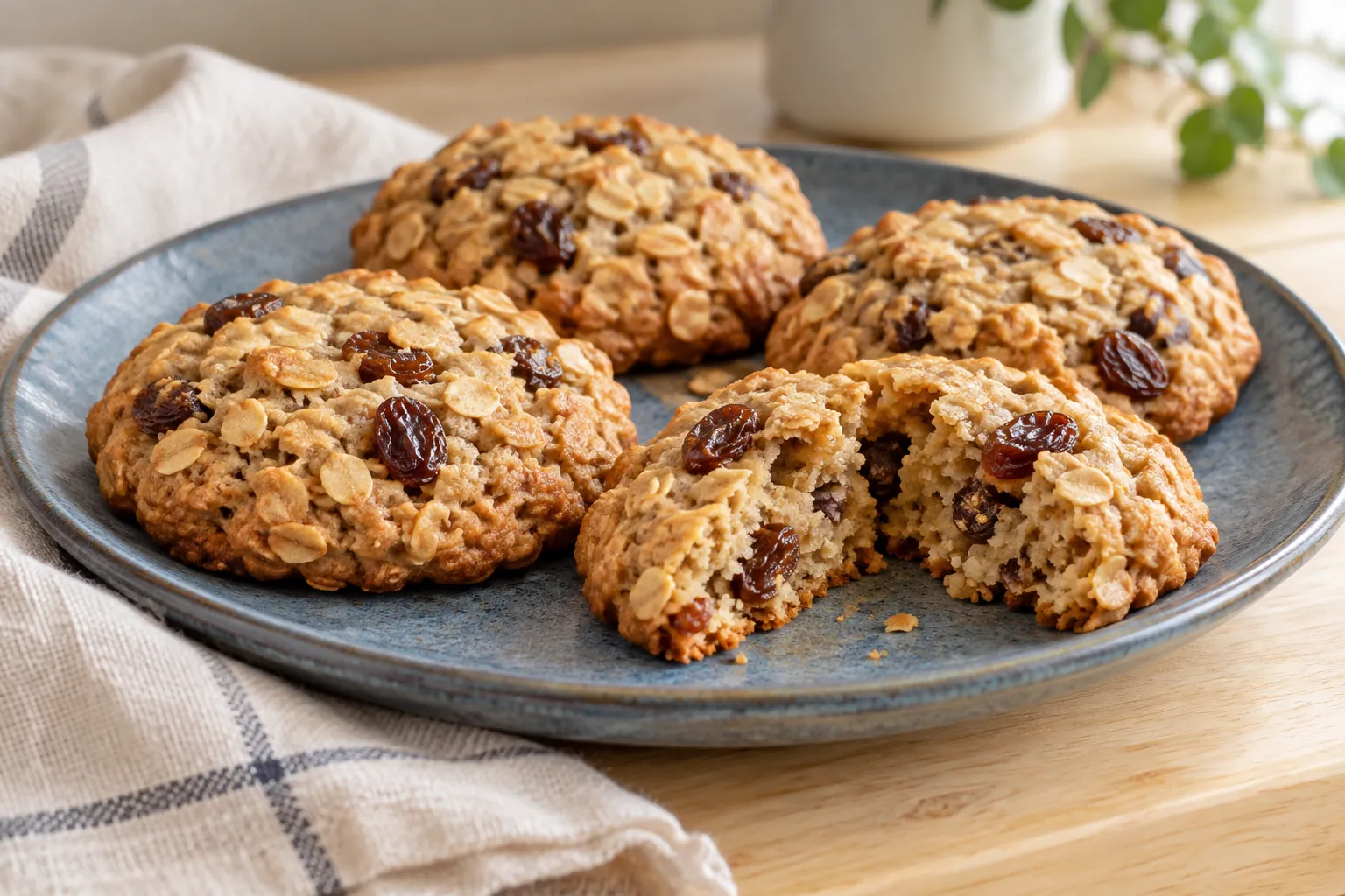 Cookies flocons d’avoine et raisins