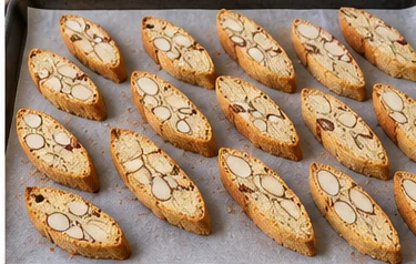 Sécher les tranches : Biscuits secs sur les deux faces.