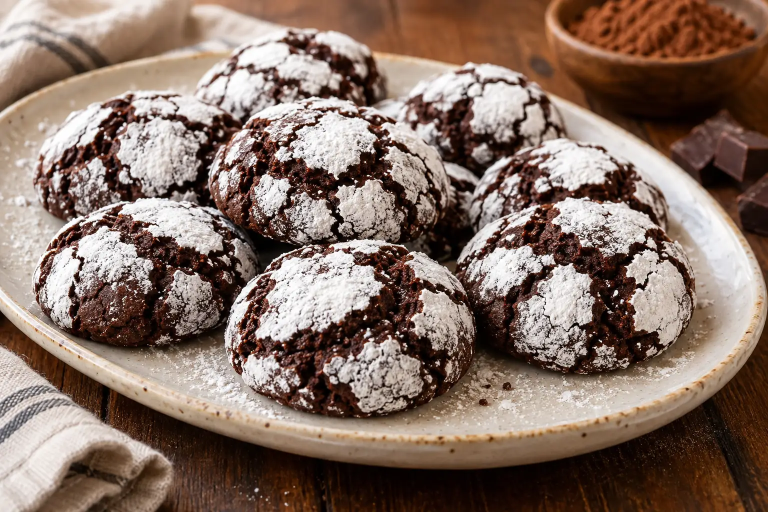Crinkles au chocolat