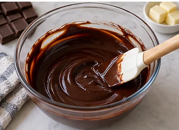 Faire fondre doucement : Chocolat lisse, sans grains brûlés.