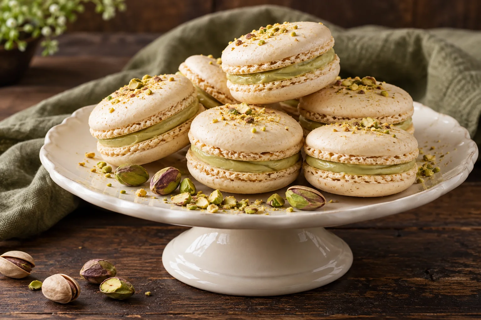 Macarons à la pistache