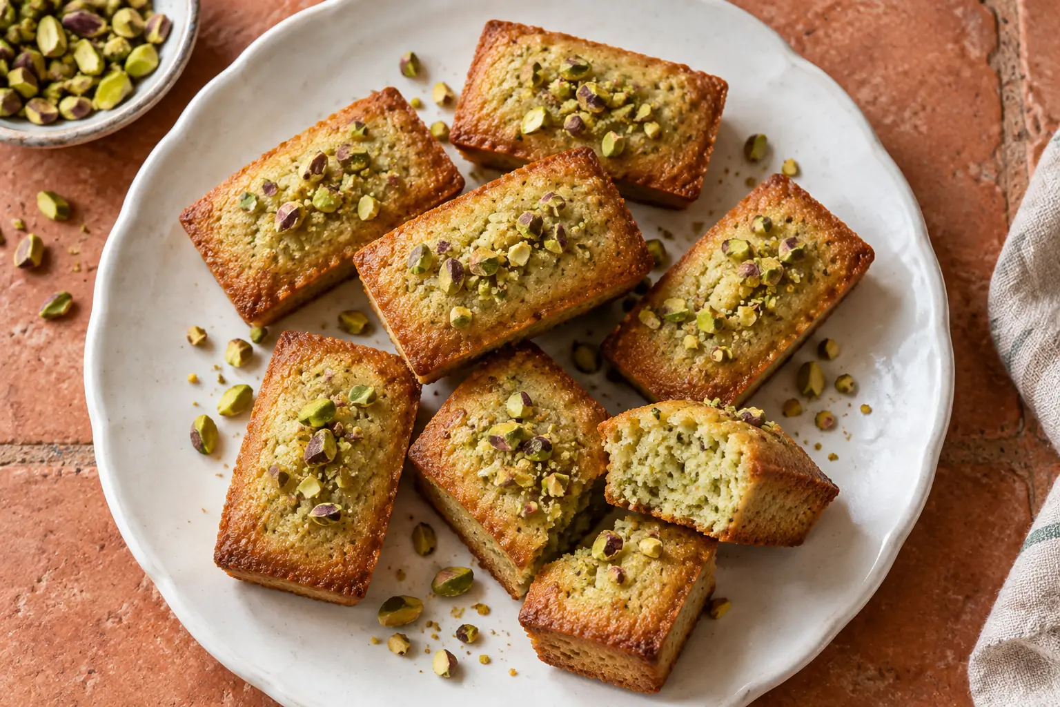 Financiers à la pistache