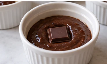 Créer les cœurs chocolat : Un cœur de 10 g au centre de chaque moule.