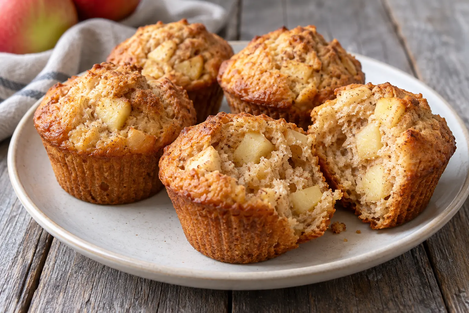 Muffins aux pommes