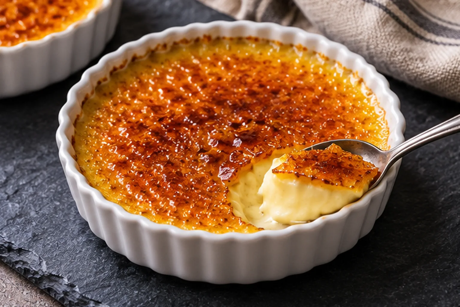 Crème brûlée à la vanille