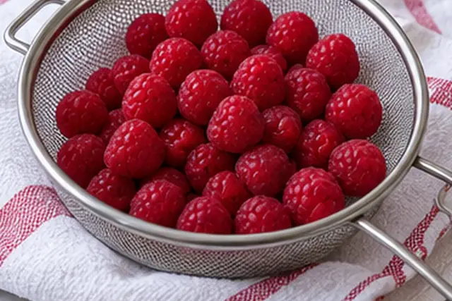 Préparer les fruits : Fruits propres, égouttés et secs.