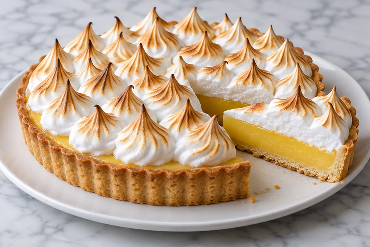 Tarte au citron meringuée