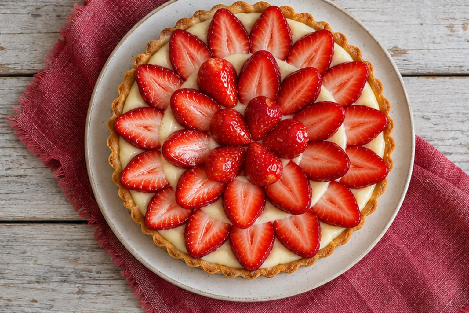 Tarte aux fraises