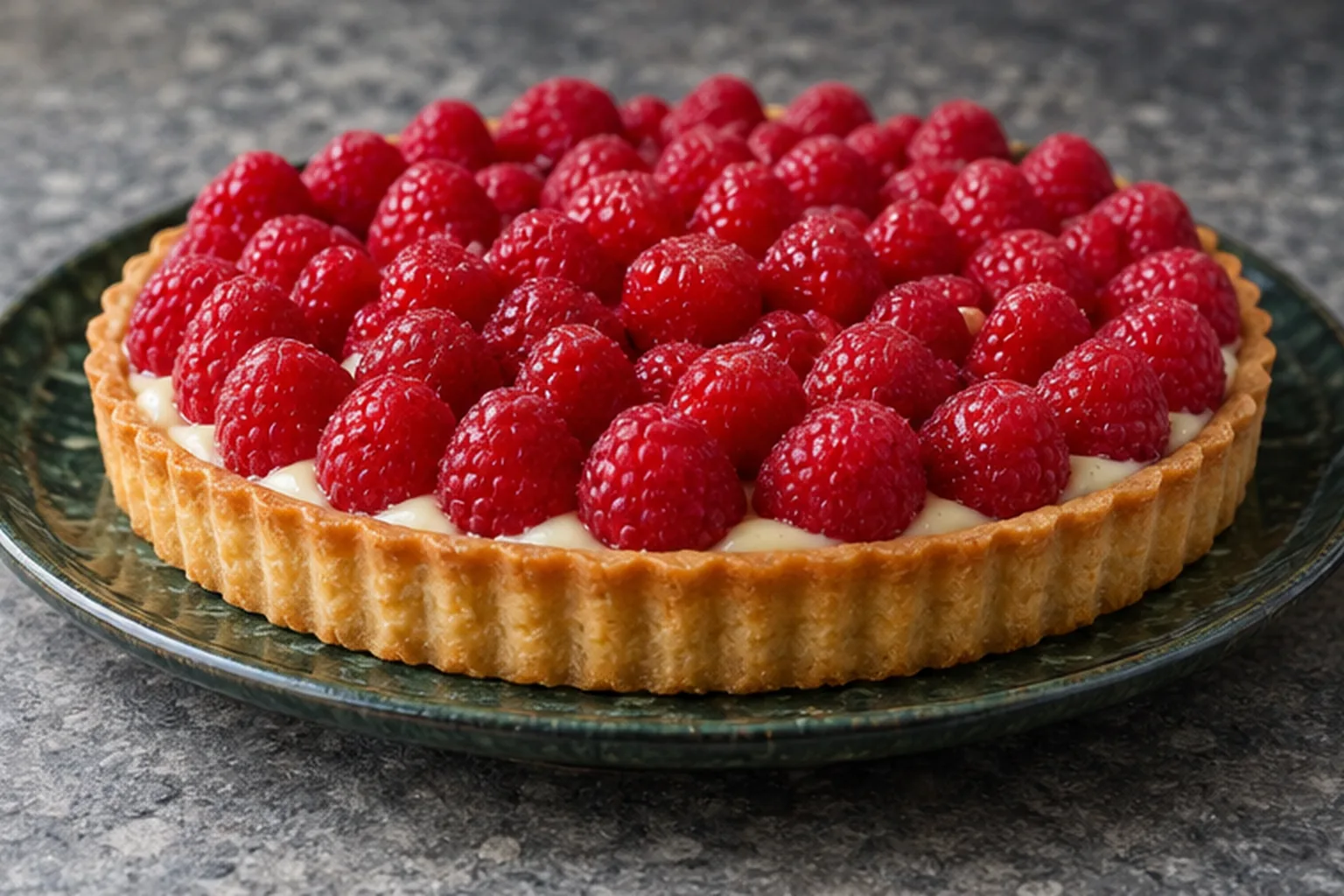 Tarte aux framboises